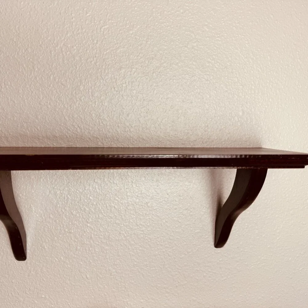 Vintage Set of 3 Wooden Wall Display Shelve